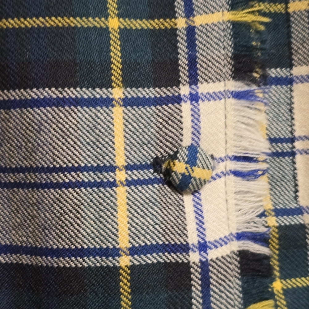 Vintage Surrey Classic Plaid Pure Wool Pleated Kilt Wrap Skirt - Picture 5 of 11